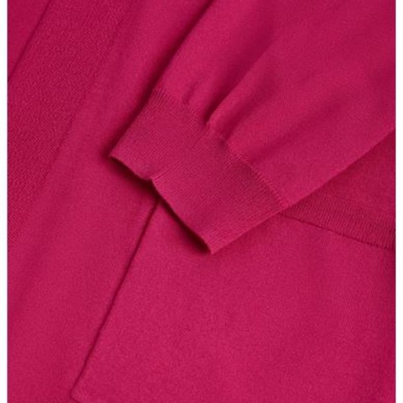 LAURA: Open Front Cardigan - deep pink - Picture 6 of 8